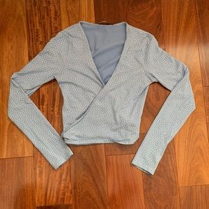 Brandy Melville Long Sleeve Wrap Top